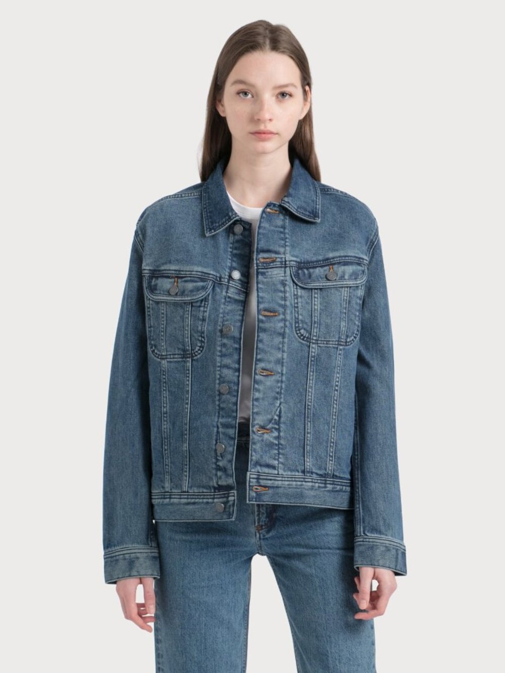 APC Classic Stretch Denim Jean Jacket size L